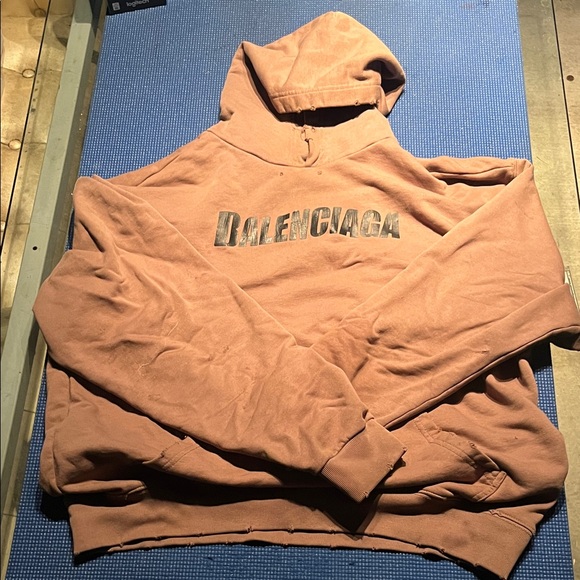 Balenciaga Men's Brown Hoodie L/ XL